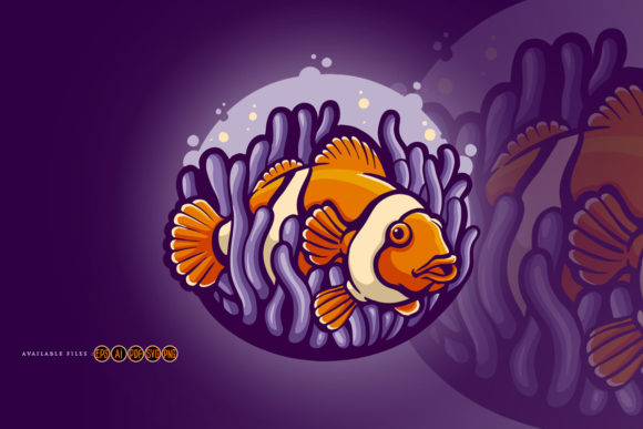 Cute Nemo Fish Finding Illustrations: A Designer's Go-To Vector Asset