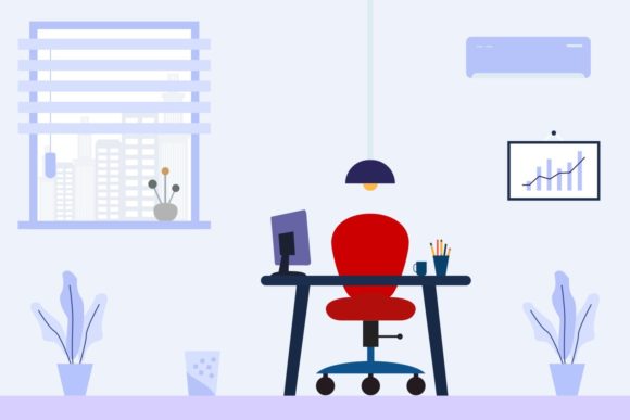 Elevate Your Brand with Freelancer Office Illustrations