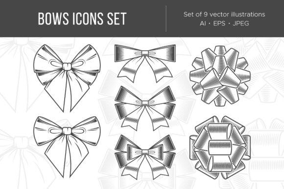 Exploring Bows Illustrations: A Premium Design Asset