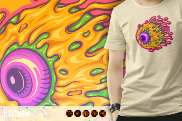 Eye Melting Trippy Mascot Illustrations: Bold Vector Art