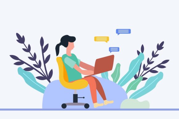 Freelancer Working Illustrations: Vector Files for Modern Design
