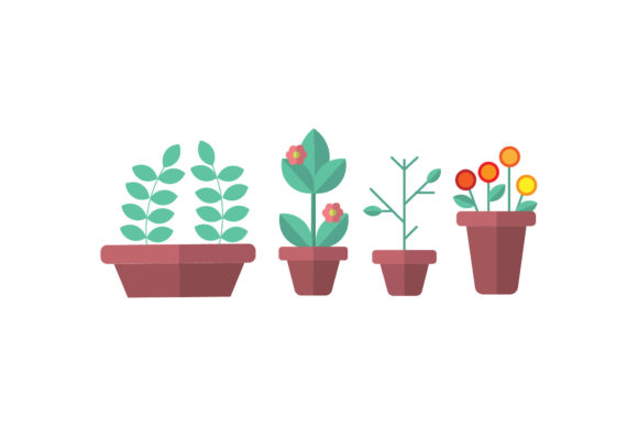 Garden Plants Vectors Illustrations: Lush Design Assets