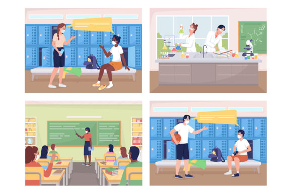 High School Classes Vector Illustrations: A Creative Toolkit