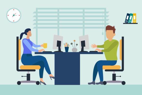Modern Vector Illustrations for Office Work Projects