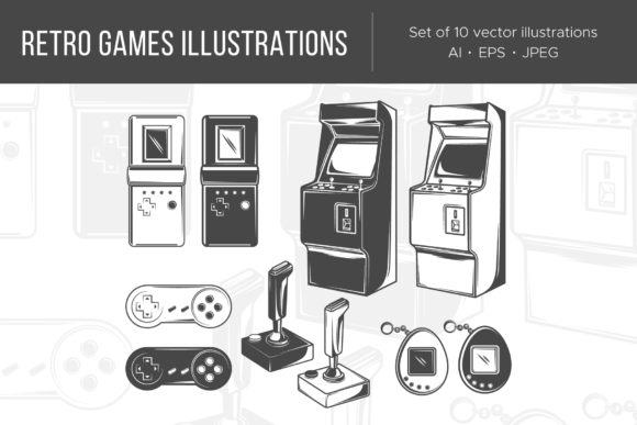 Revive the Arcade: The Power of Vintage Games Illustrations