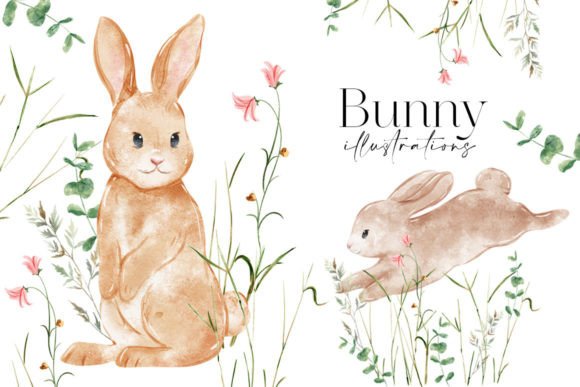 Spring Into Creativity: The Appeal of Watercolor Bunny Illustrations