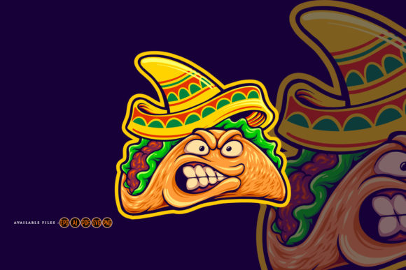 Unleash Fiery Flavor: The Angry Mexican Tacos Mascot