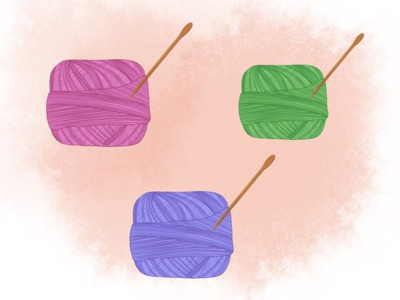 Unraveling the Charm: Knitting Yarn Illustrations for Designers