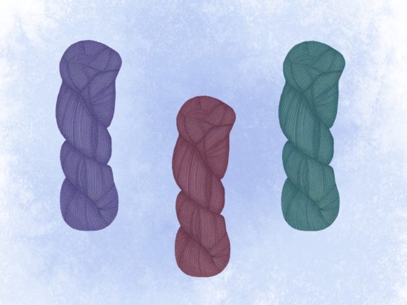 Unraveling the Charm of Colorful Knitting Thread Illustrations