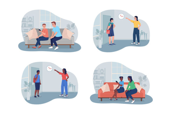 Visualizing Family Dynamics: Using Excessive Parental Control Illustrations