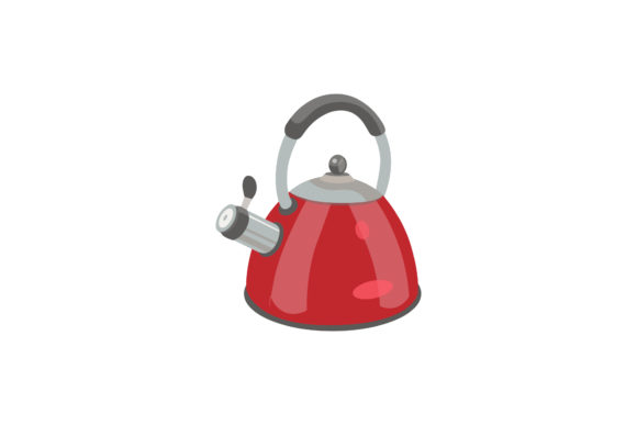 Warmth and Character: Using Kitchen Kettle Red Illustrations Vectors